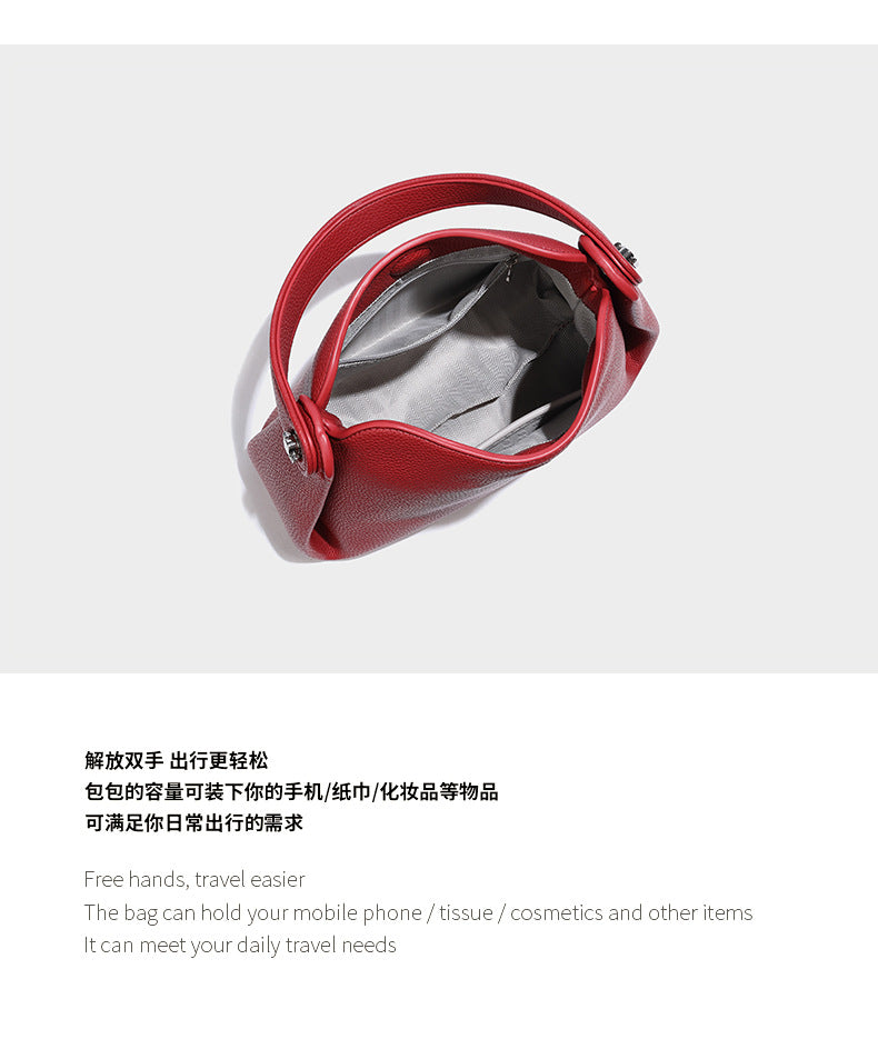 Soft Fabric Women's Bag Niche Handheld Shoulder Women's Crossbody Bag