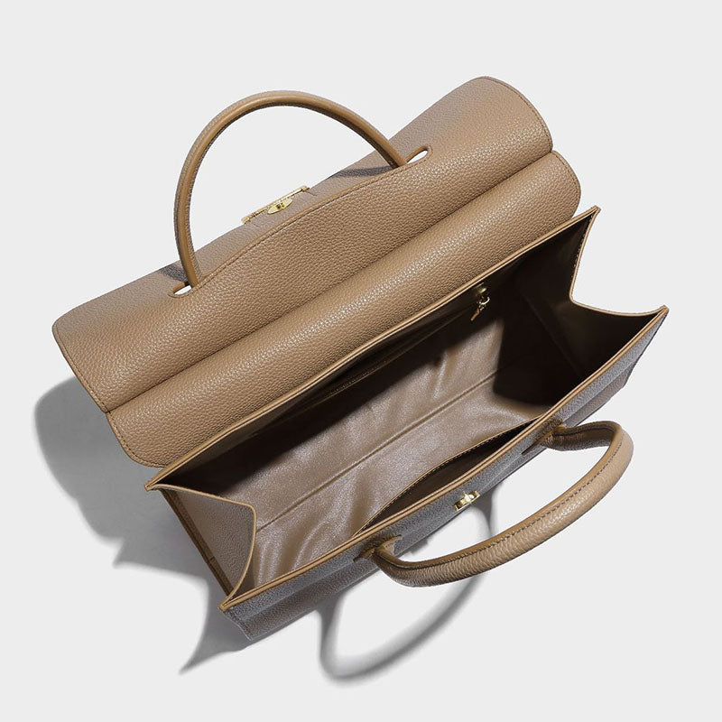 Luxury orange color fashion women handbag