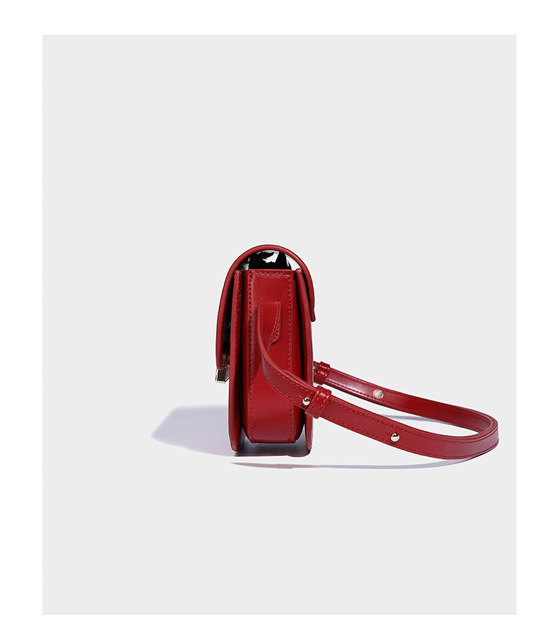 Fashionable casual niche saddle design crossbody bag