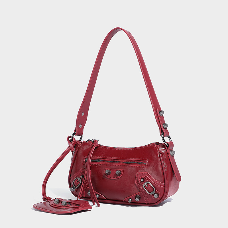 Classic PU Leather Sliver Color Handbags for Women