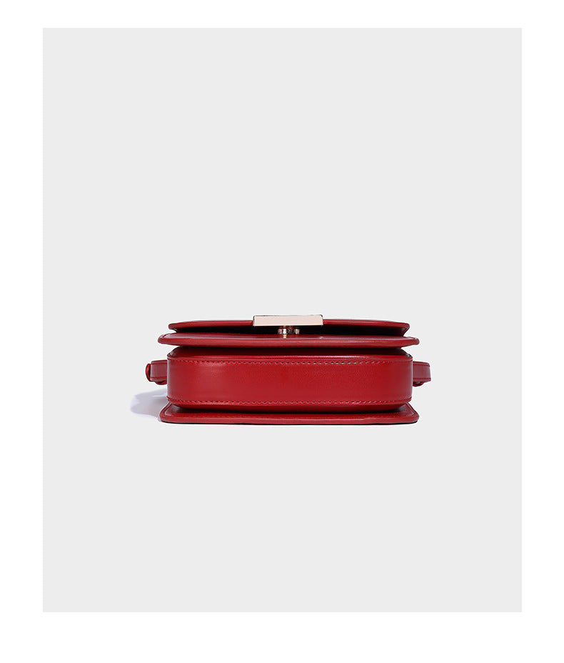 Fashionable casual niche saddle design crossbody bag