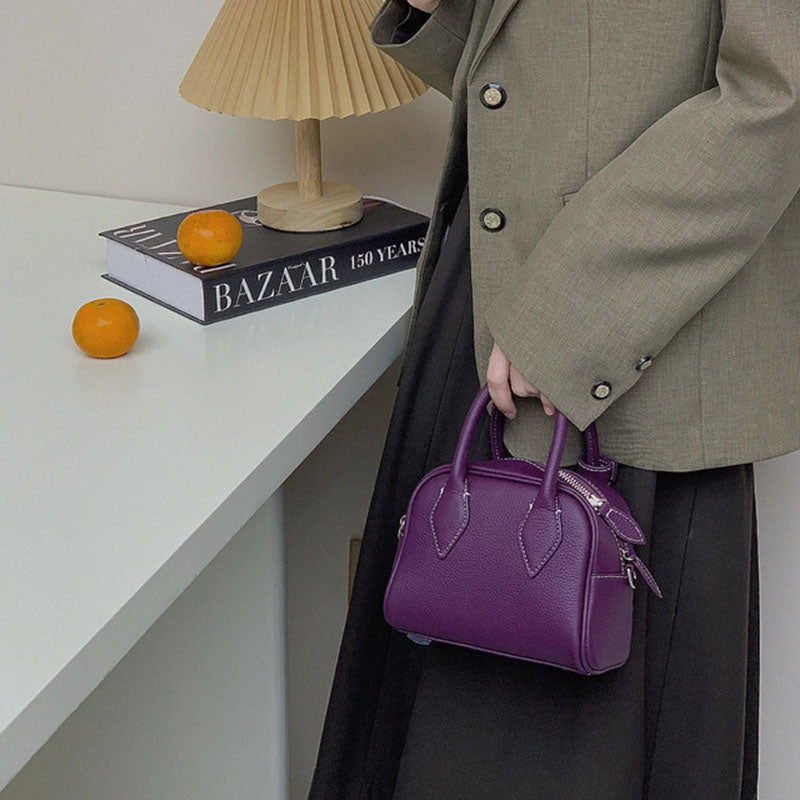 Mini size luxury brand design lady handbag with zipper closure