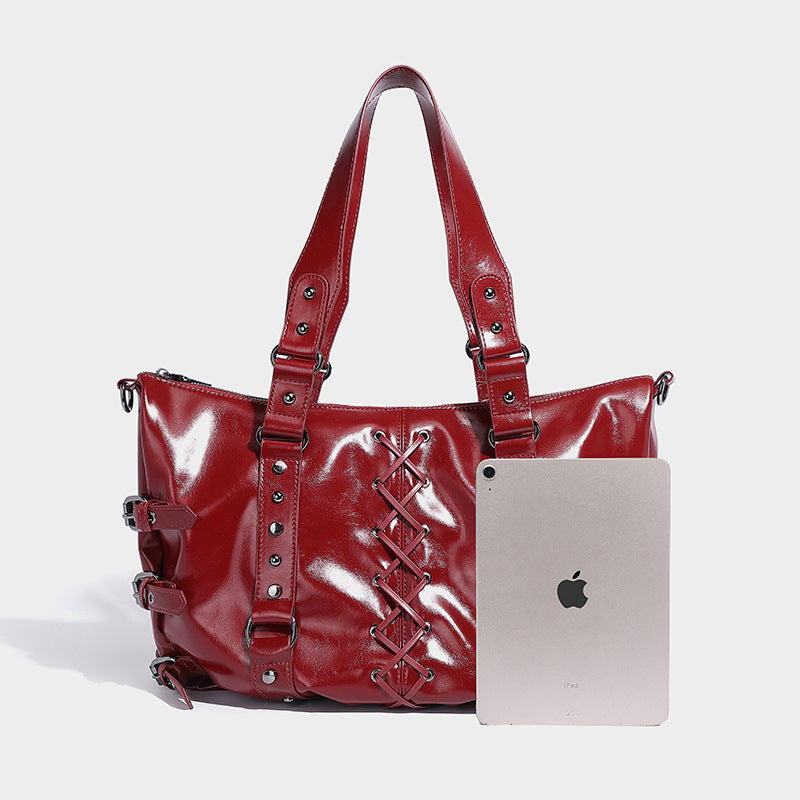 Fashion women handbag with punk nails