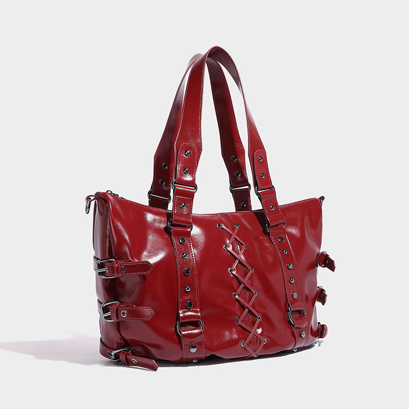 Fashion women handbag with punk nails