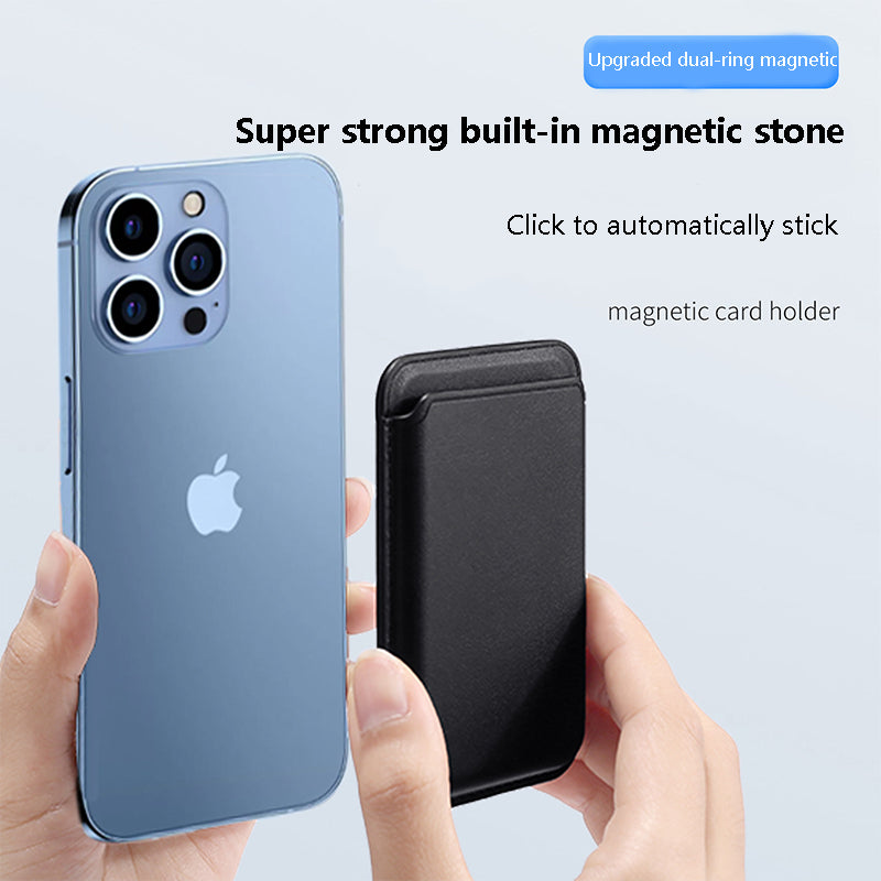 Ultra-thin phone back sticker Magsafe magnetic card holder case for iPhone