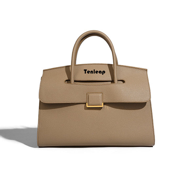 Luxury orange color fashion women handbag