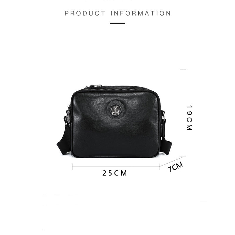 Vintage Men Leather Crossbody Shoulder Bag