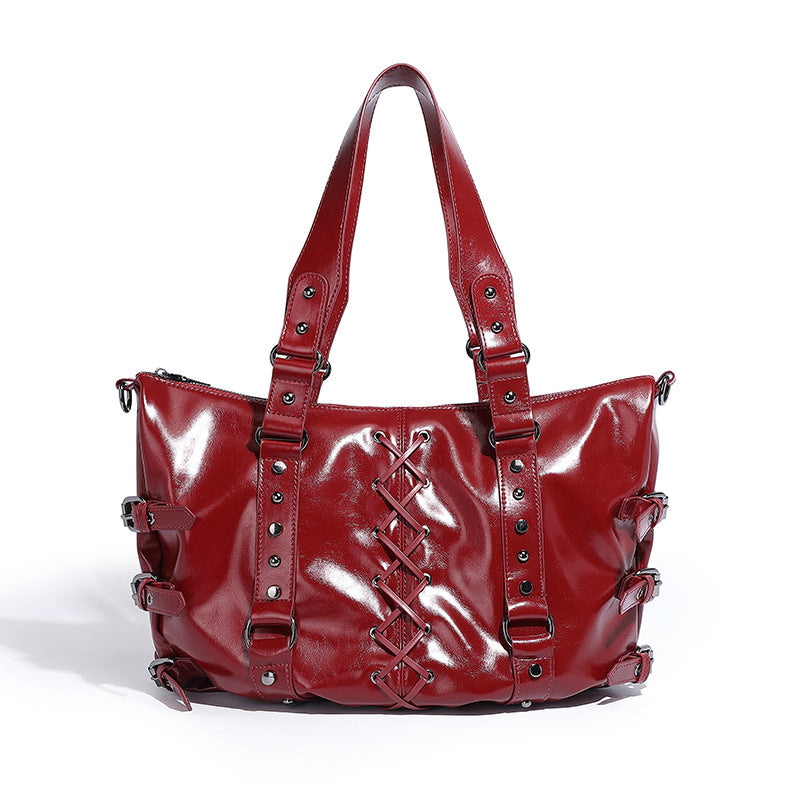 Fashion women handbag with punk nails