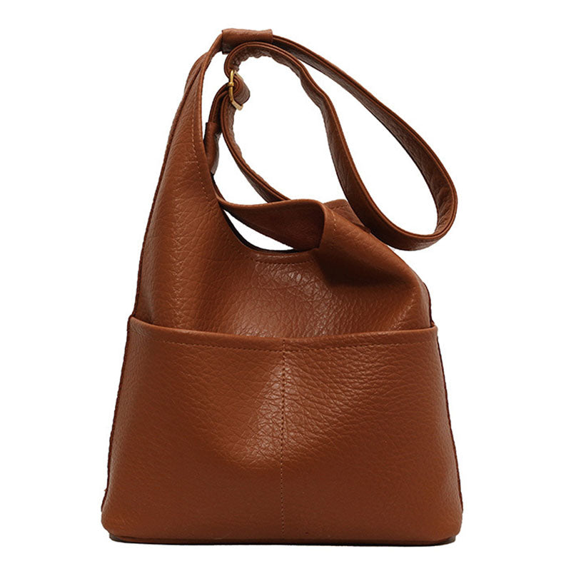 Leisure Style Luxury Design Soft Vegan Leather Women Handbag
