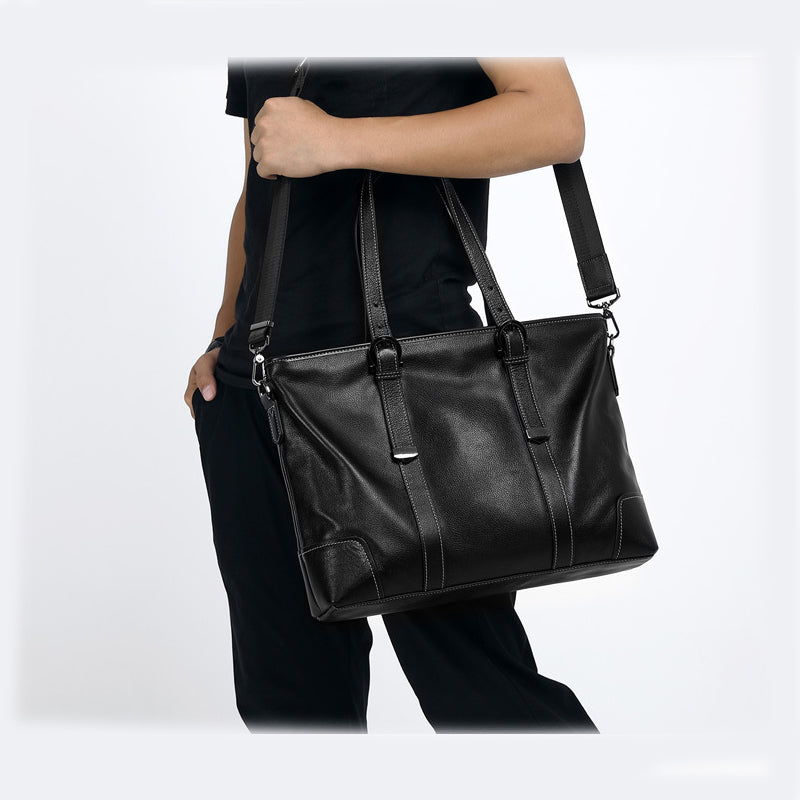 Cow Leather Men's Briefcase