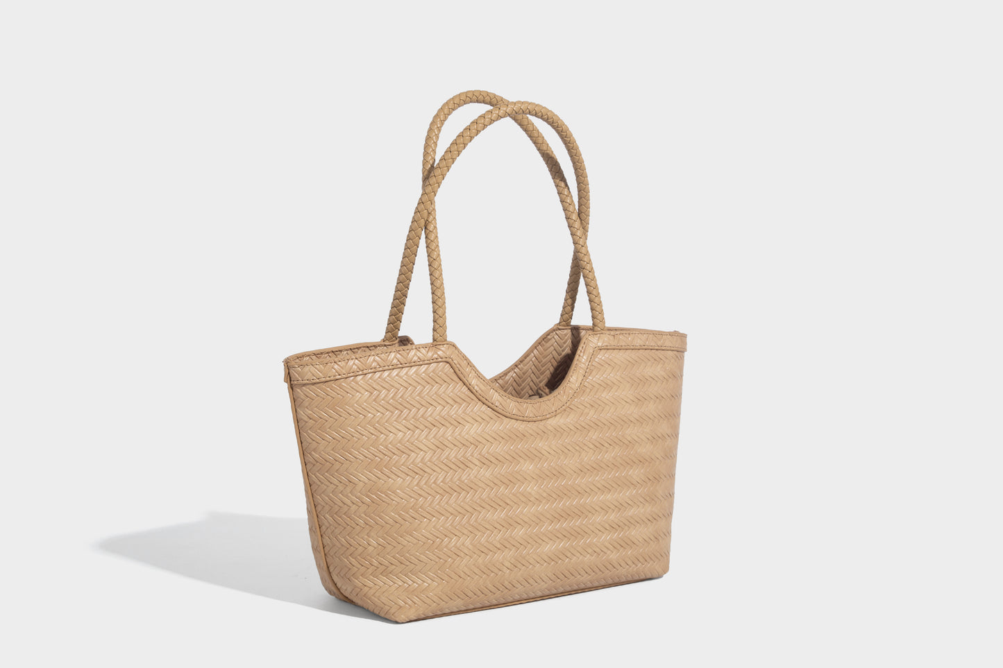 Stylish Lady Woven design fabric Women Handbag