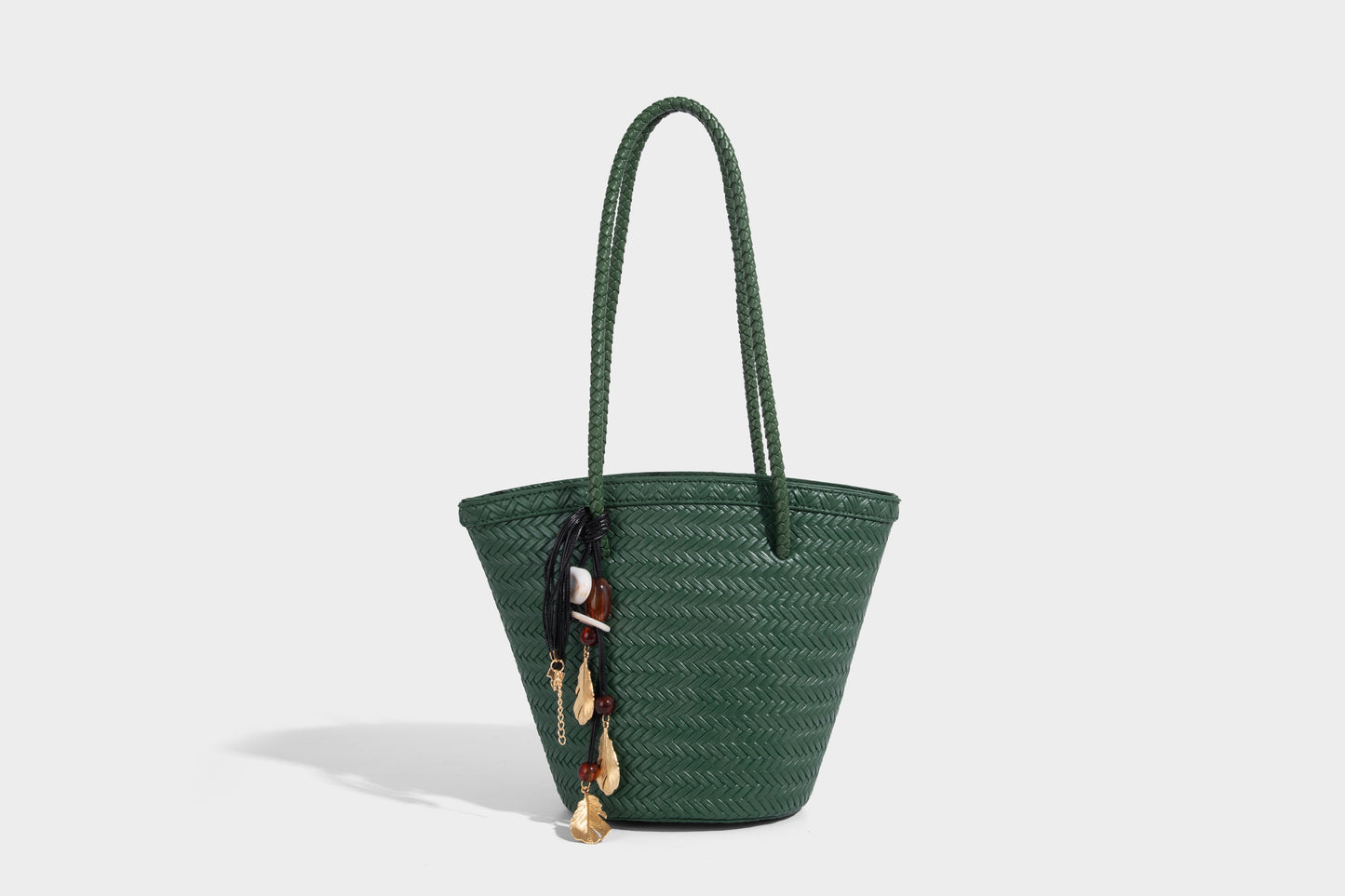 Fashion woven bucket bag