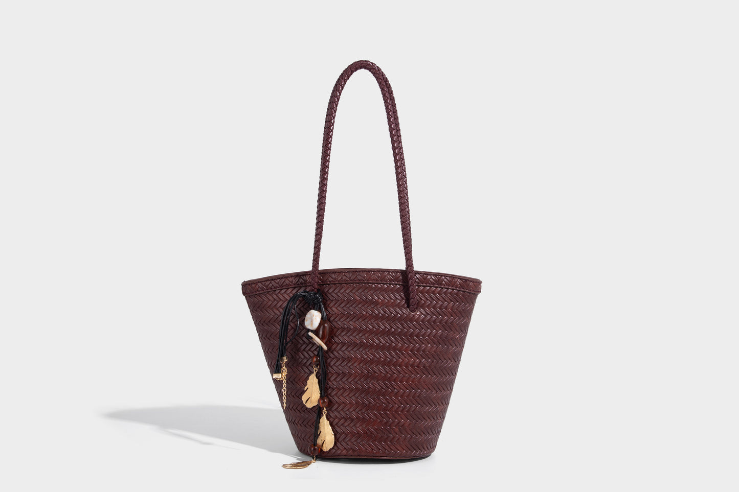 Fashion woven bucket bag