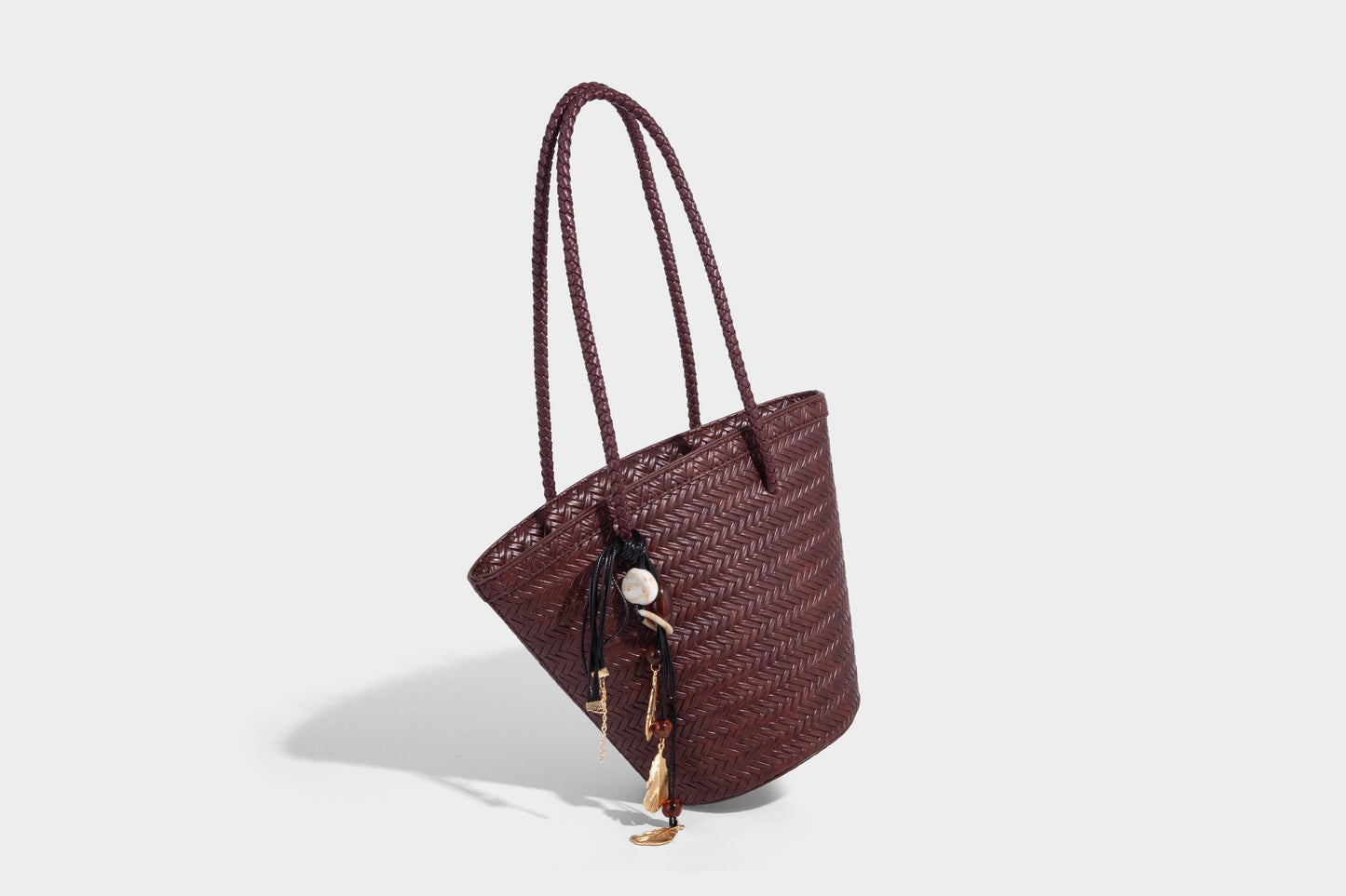 Fashion woven bucket bag