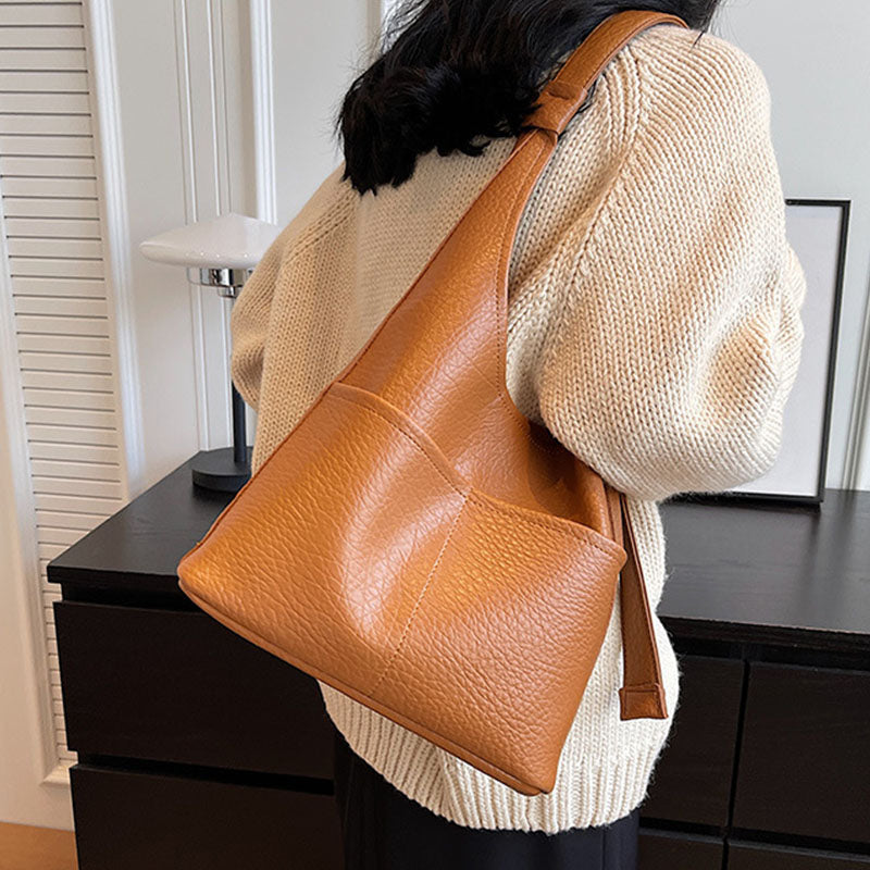 Leisure Style Luxury Design Soft Vegan Leather Women Handbag