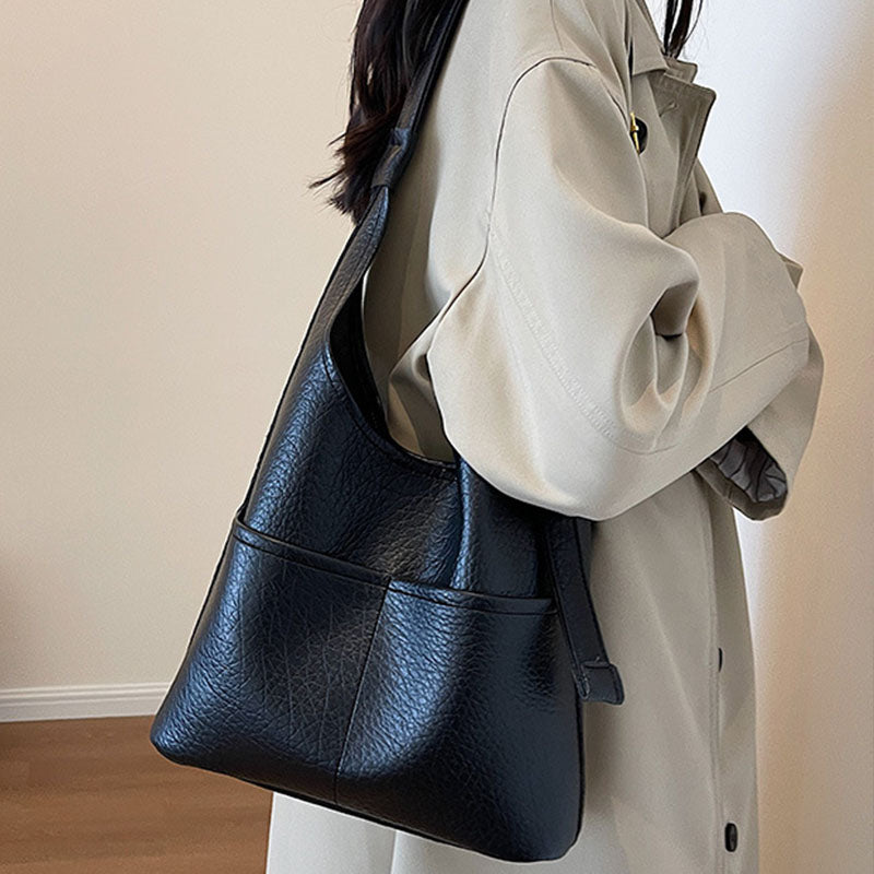 Leisure Style Luxury Design Soft Vegan Leather Women Handbag