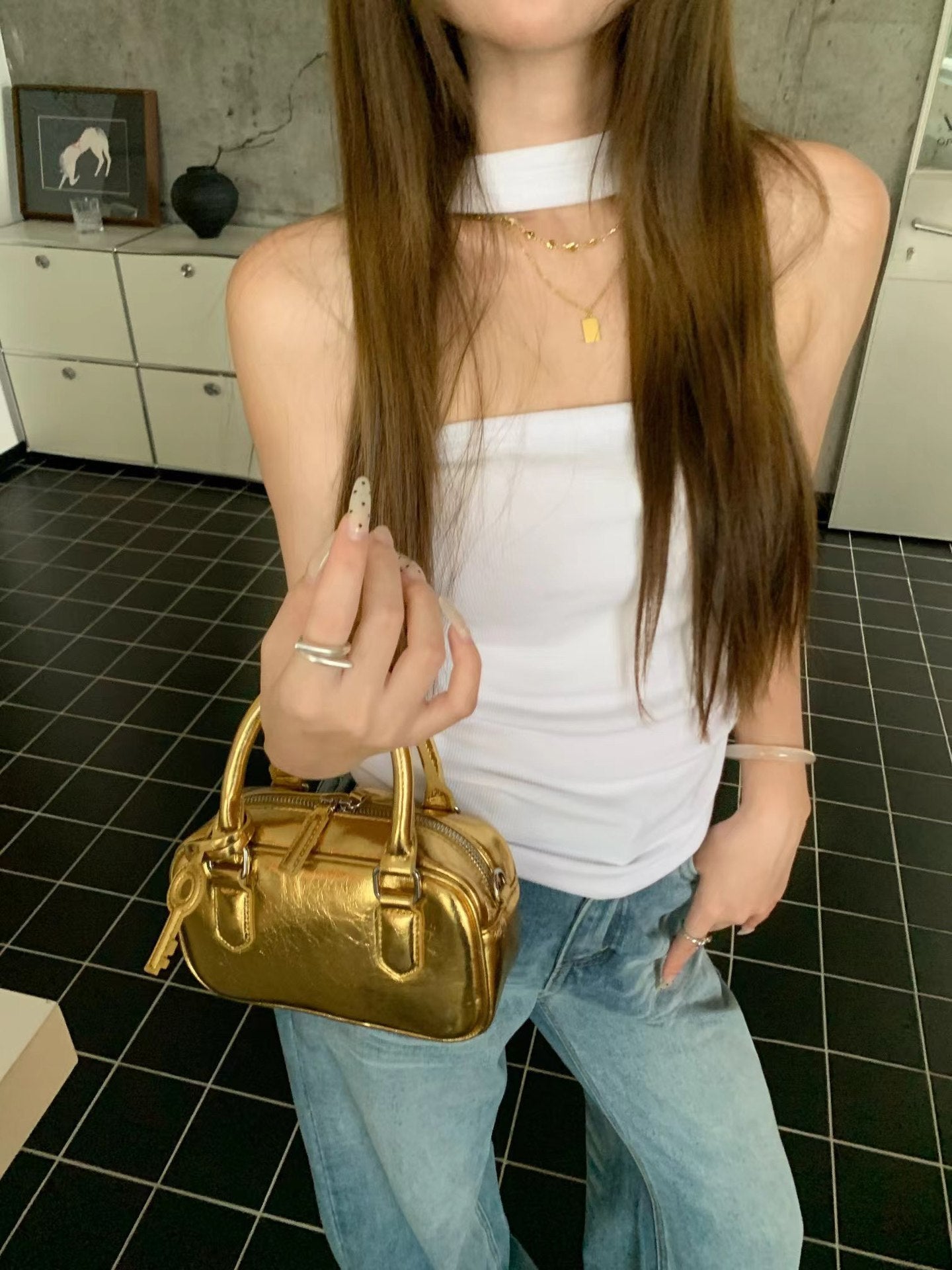 Luxury fashion design lady handbag
