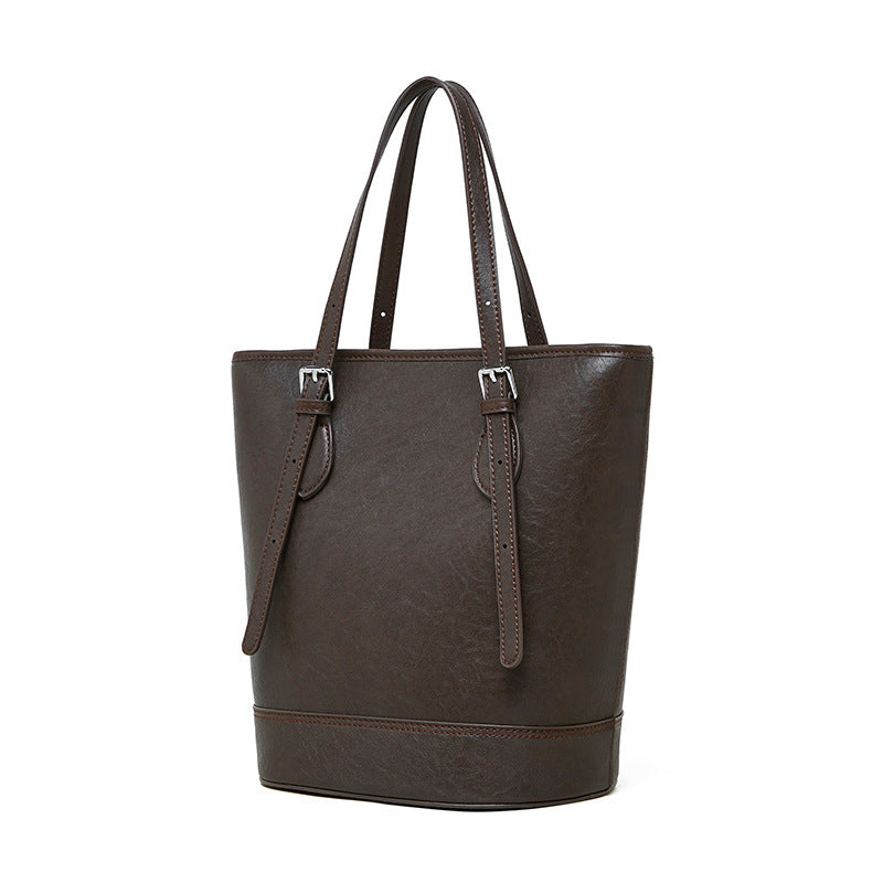 Luxury brand design women bucket bag with adjustable handle