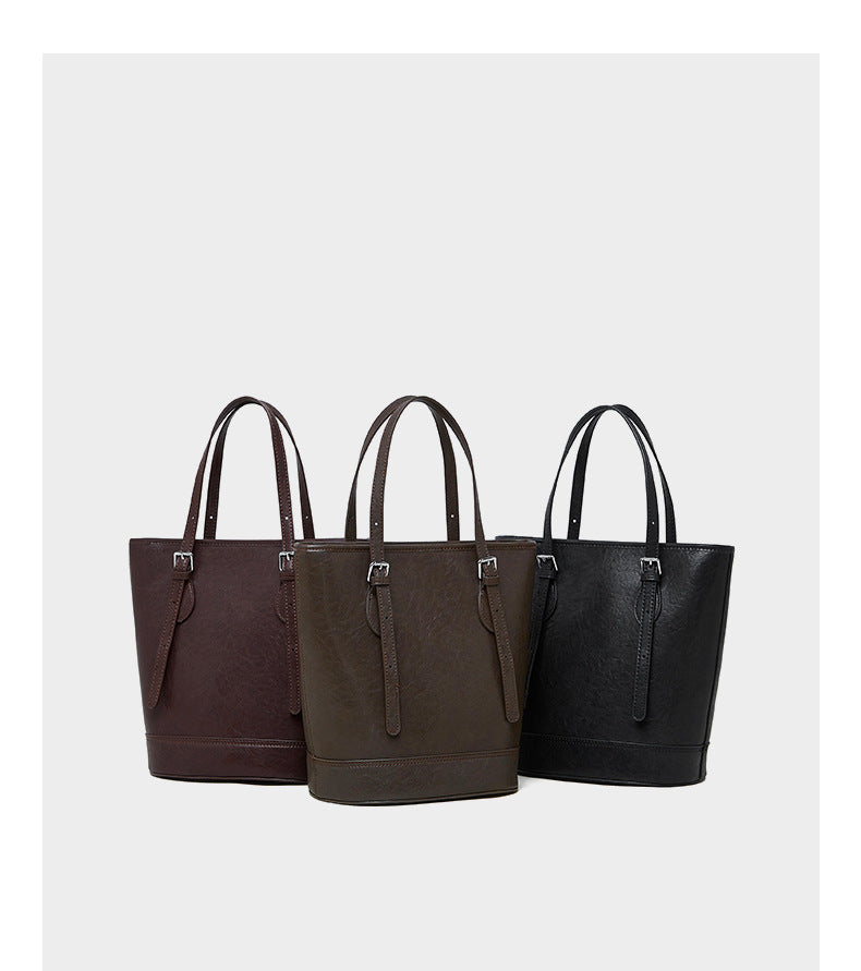 Luxury brand design women bucket bag with adjustable handle