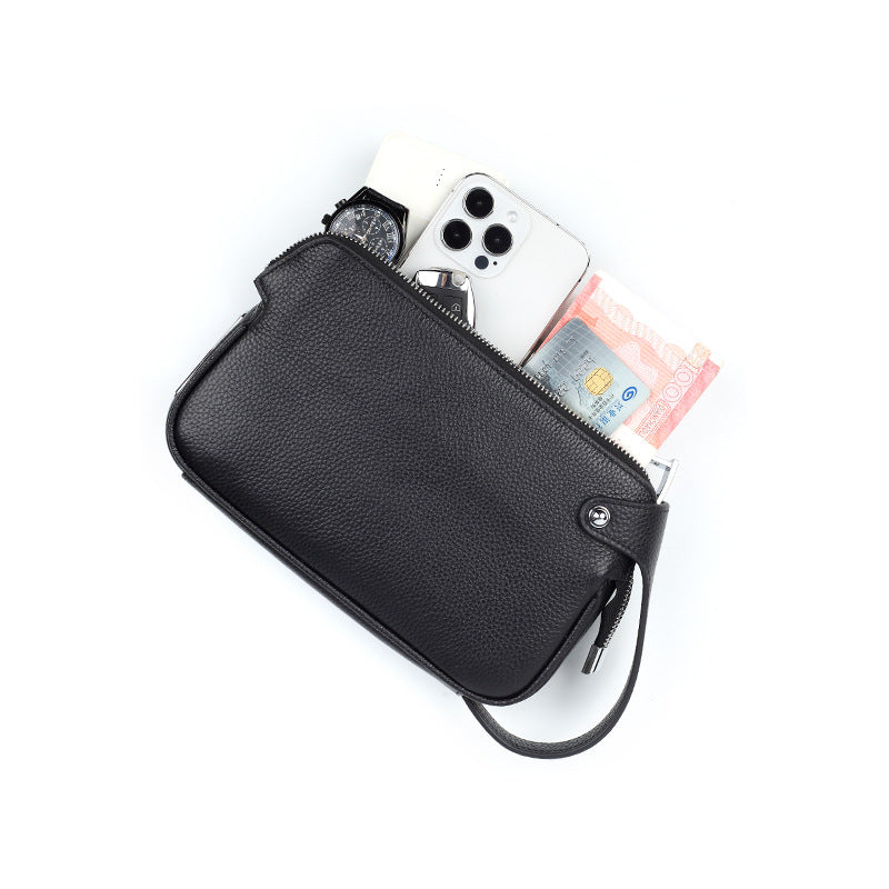 Cow Leather Men's Clutch Bag