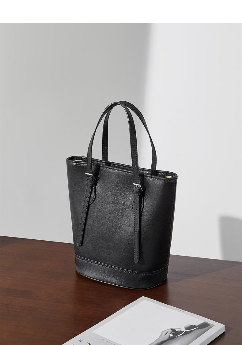 Luxury brand design women bucket bag with adjustable handle