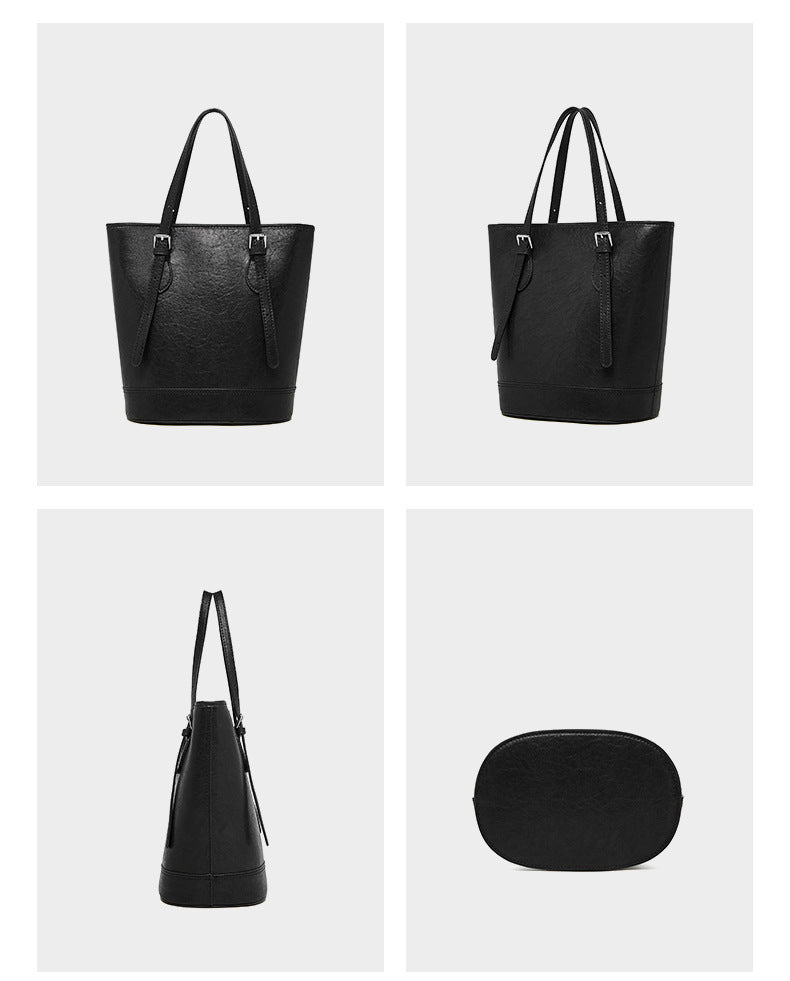 Luxury brand design women bucket bag with adjustable handle
