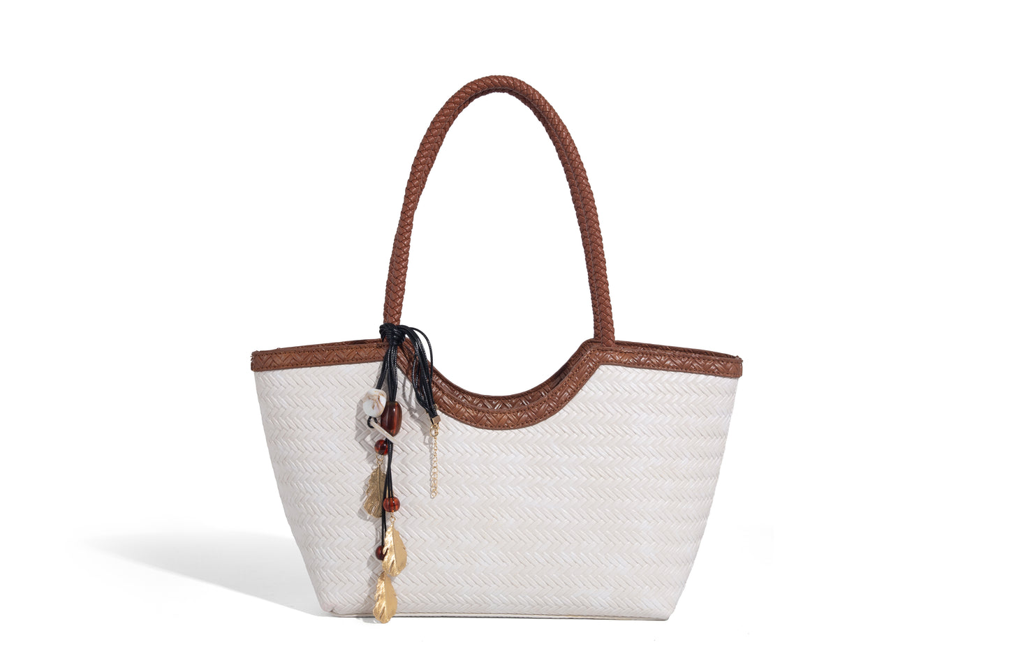 Stylish Lady Woven design fabric Women Handbag