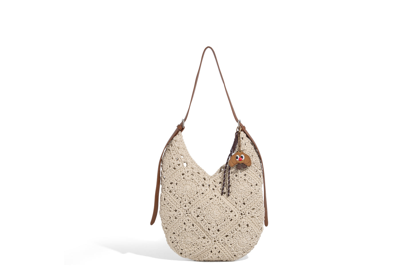 Fashion lady woven fabric handbag
