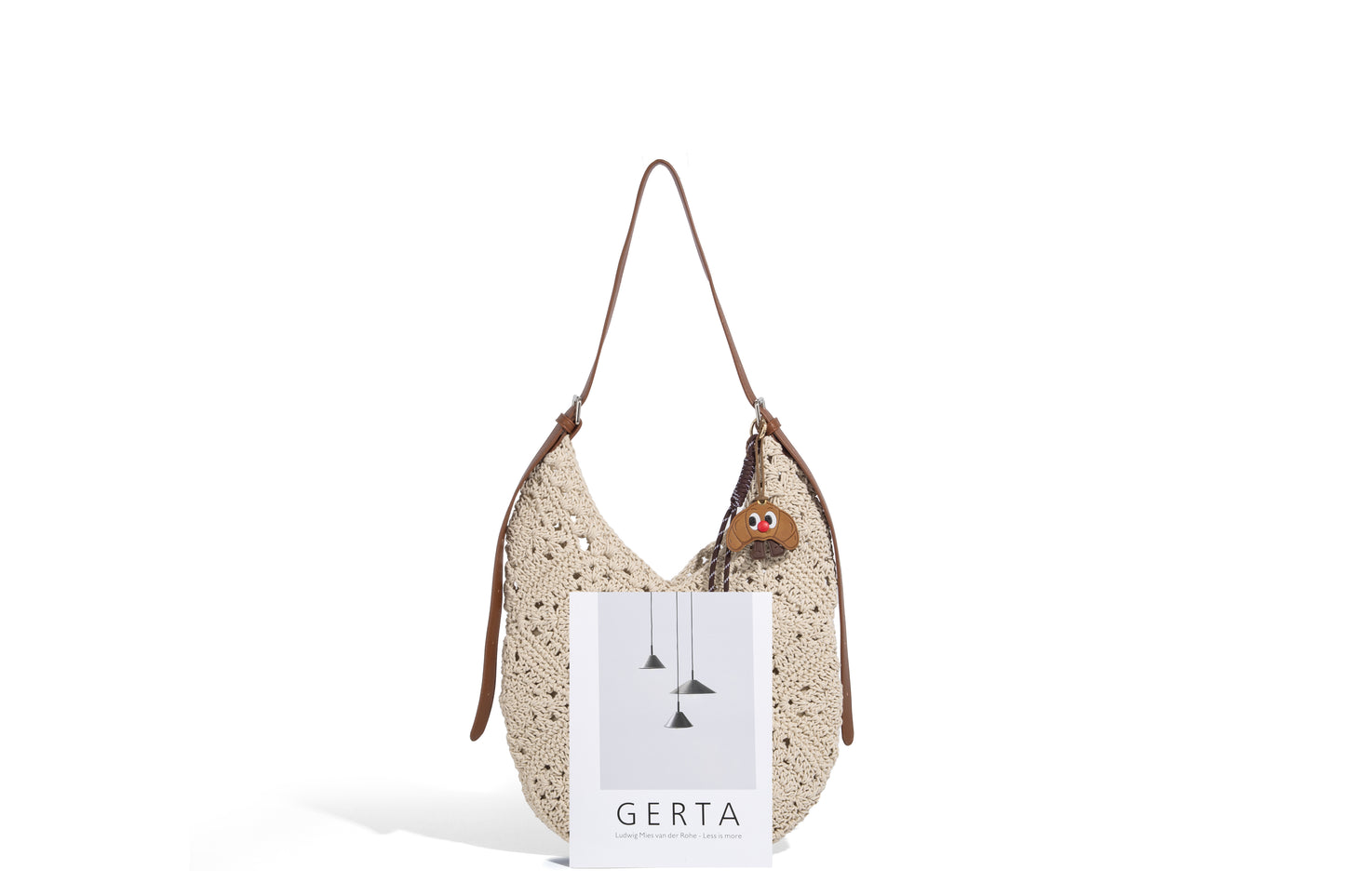 Fashion lady woven fabric handbag