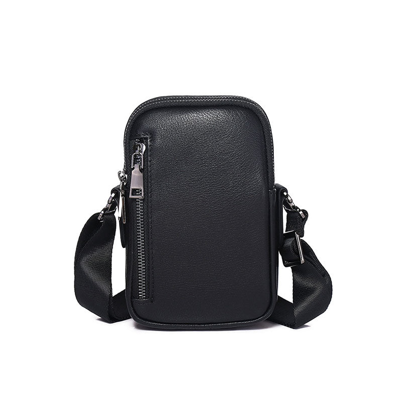 Fashion design Cowhide leather crossbody bag for men