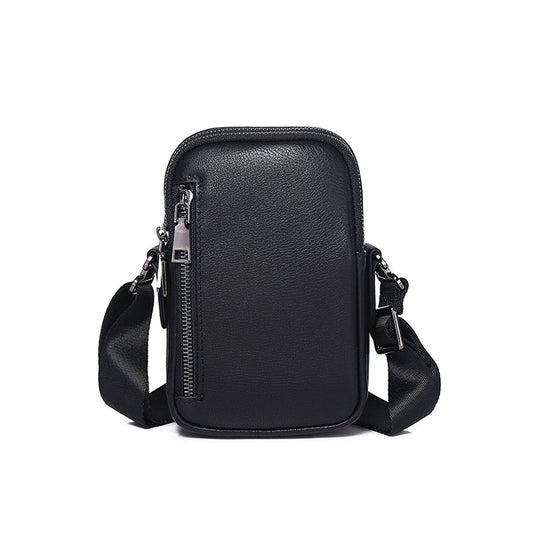 Fashion design Cowhide leather crossbody bag for men