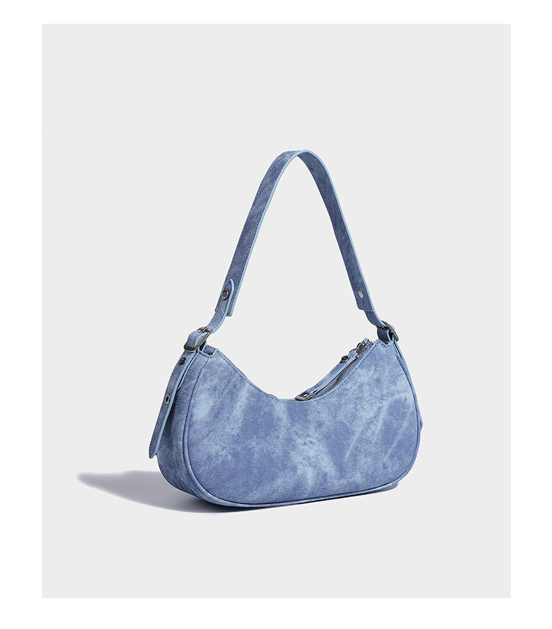 Punk Stud Design Large Capacity Women Underarm Shoulder Bag