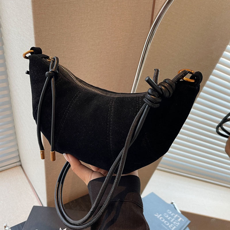 Fashion design velvet lady crossbody bag