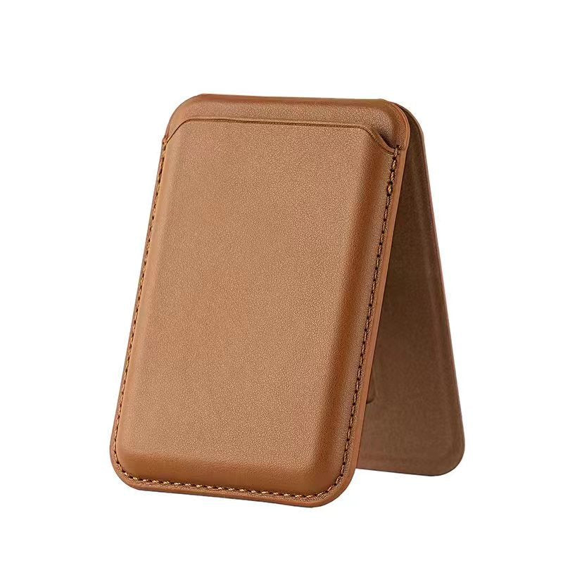 Apple 17 MagSafe phone card holder strong magnetic card case iPhone 16 foldable wallet stand