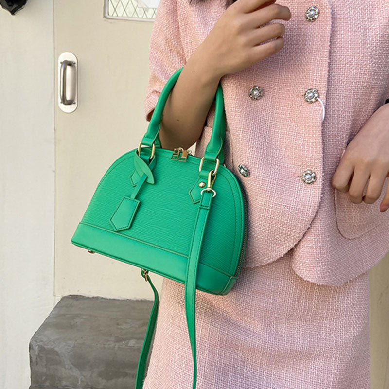 Candy Color Lady Bag Portable Shell Shape Satchel Handbag