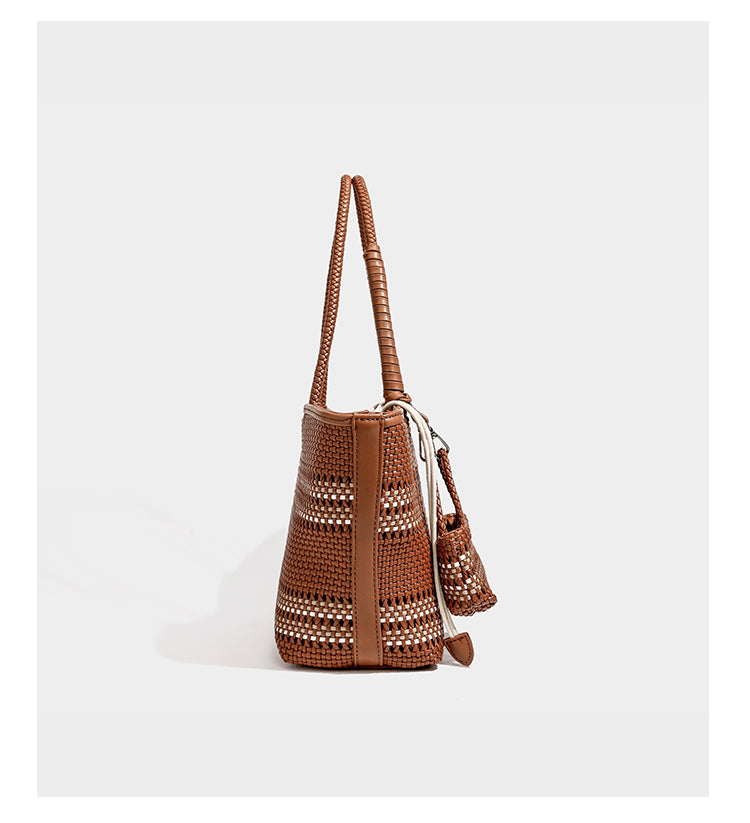 Niche fashion woven vegetable basket women's bag