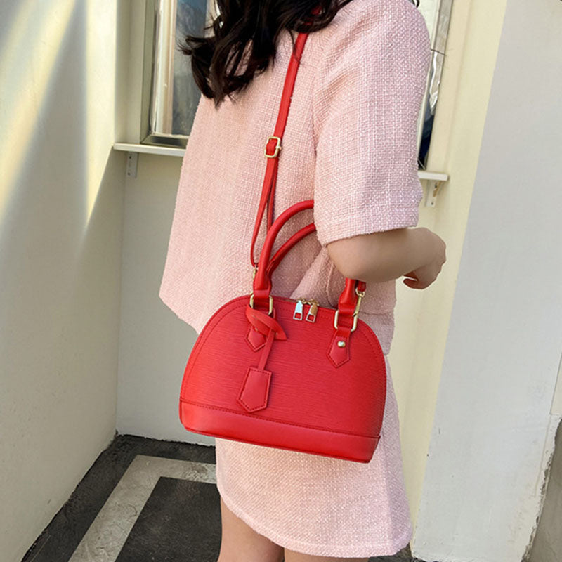 Candy Color Lady Bag Portable Shell Shape Satchel Handbag