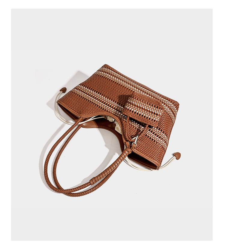 Niche fashion woven vegetable basket women's bag