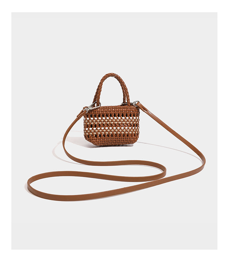 Niche fashion woven vegetable basket women's bag