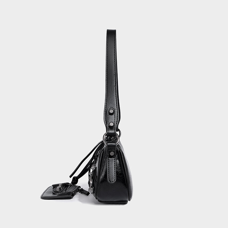 Classic PU Leather Sliver Color Handbags for Women