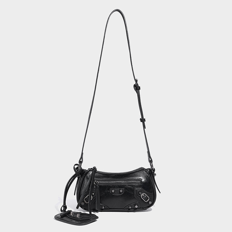 Women Armpit Bag Autumn Winter Handbag PU Leather Shoulder Bag Top Handle Bag