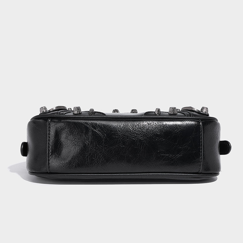 Women Armpit Bag Autumn Winter Handbag PU Leather Shoulder Bag Top Handle Bag