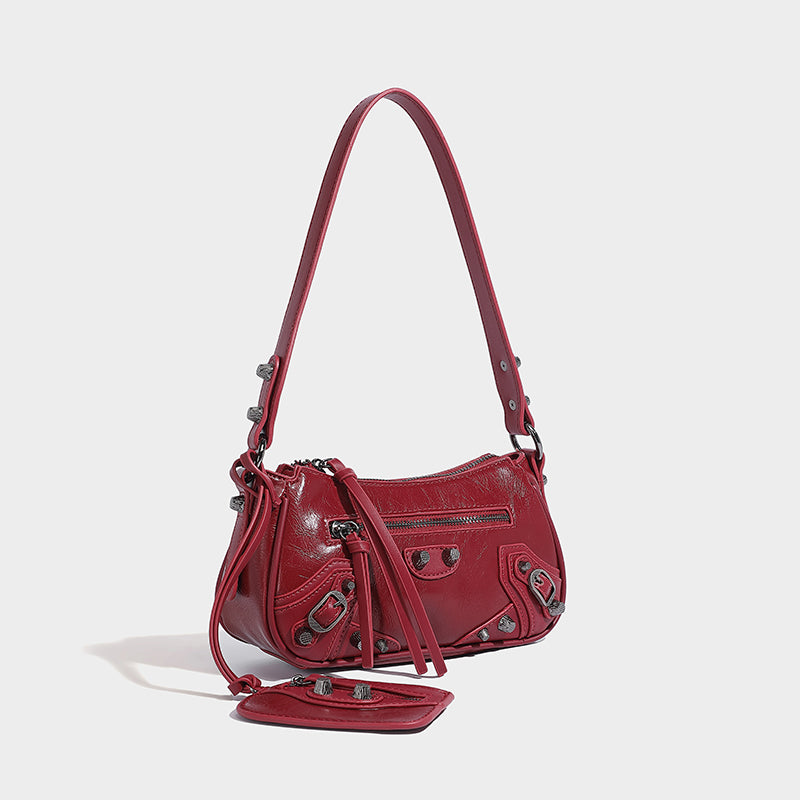 Classic PU Leather Sliver Color Handbags for Women