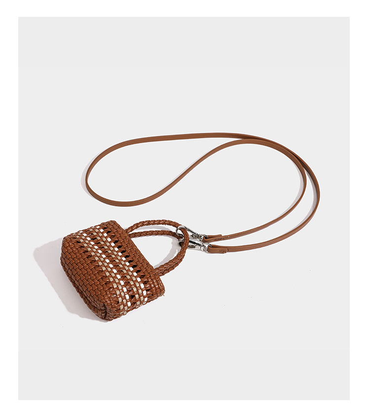 Niche fashion woven vegetable basket women's bag