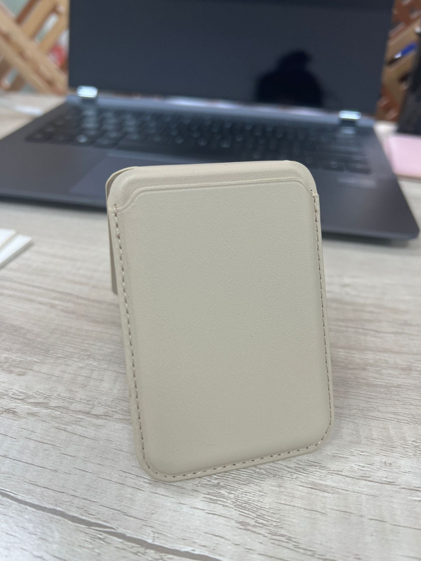 Apple 17 MagSafe phone card holder strong magnetic card case iPhone 16 foldable wallet stand