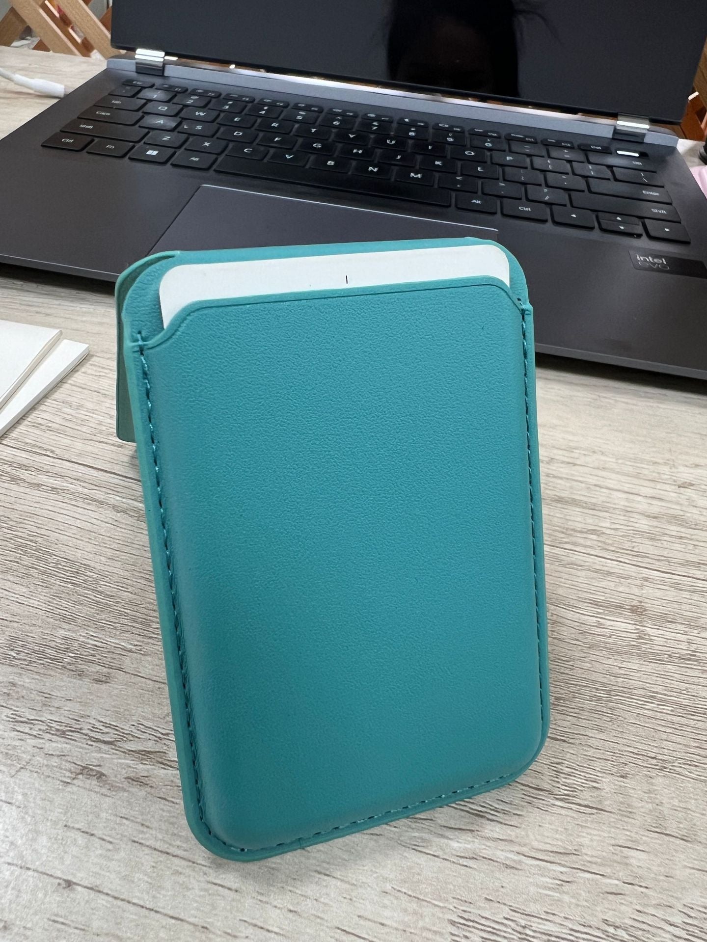 Apple 17 MagSafe phone card holder strong magnetic card case iPhone 16 foldable wallet stand