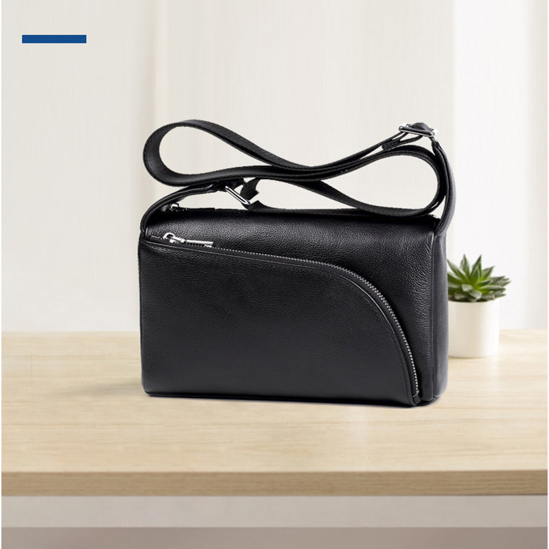 Genuine Leather Men Crossbody Bag