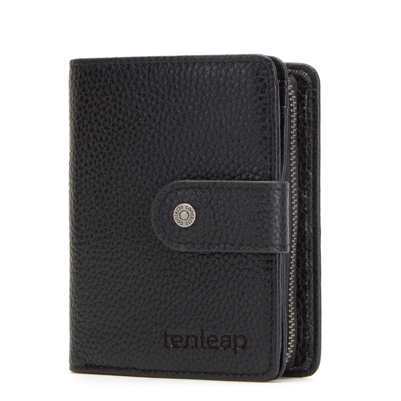 Crazy Horse Leather Men's Wallet Genuine Leather Clutch