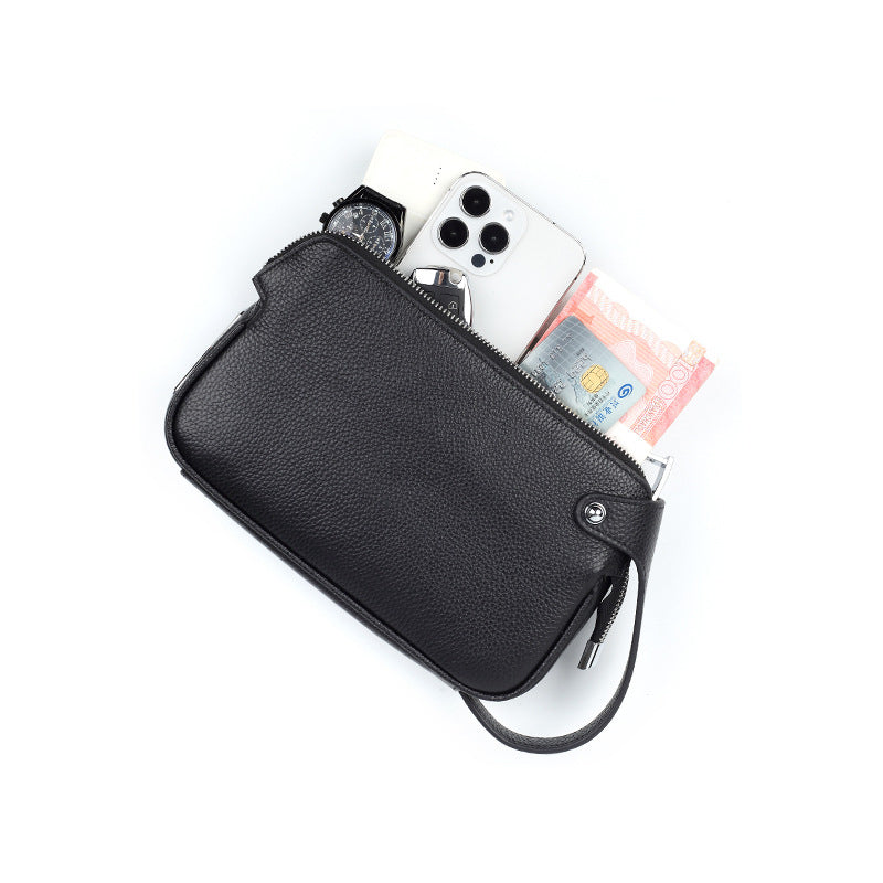 Cow Leather Men's Clutch Bag