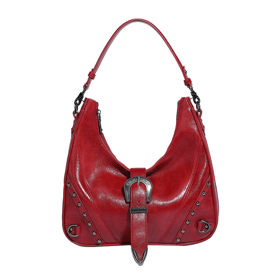 Vintage Design Vegan Leather Lady Shoulder Satchel bag